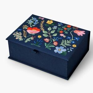 Rifle Paper Co Floral Embroidered Box- New